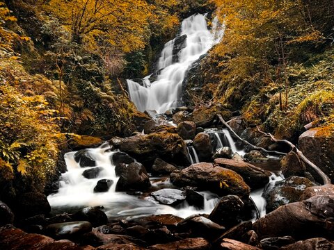 County Kerry, Torc Waterfall in Killarney National Park