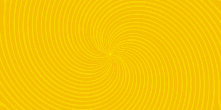 Abstract orange comic background. Art pop cartoon backdrop. Halftone effect pattern. Fun anime texture. Starburst manga style bg. Mark popart radial gradient. Spiral, swirl, comic rays.eps 10