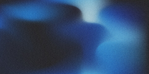 Abstract blue gradient blur with soft glowing light shapes and smooth dark tones creating modern futuristic background texture for digital design © NISHAN'S STUDIO
