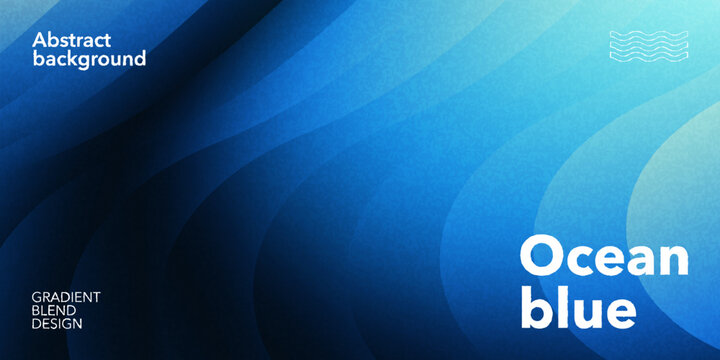 Abstract blue gradient background with flowing wave shapes and smooth blend