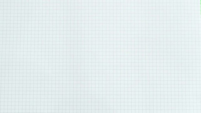 crumpled graph paper unfolding and folding back on green screen background, Crumpled Grid Paper Reveal Transition - Green Screen Loop, suitable for content, video editing, presentation,ads, 4K footage