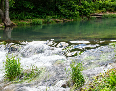 Flowing water