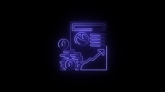 Neon data analytics dashboard visualizing key performance indicators and business intelligence for strategic decision making