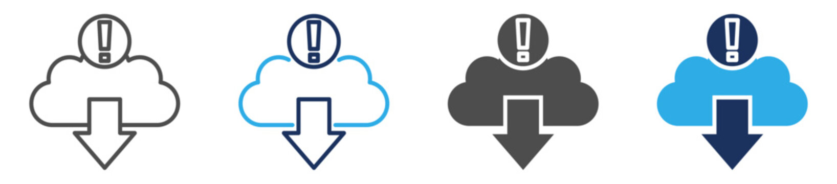cloud computing icon set multi concept