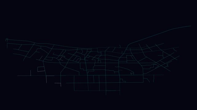 Yingkou, China, City Infrastructure Expansion Animation, Urban Visualization Technology
