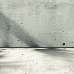 Obraz na płótnie Canvas Fondo neutro minimalista con sombras suaves que crea una atmósfera natural, ideal para la exhibición de productos, el diseño y una estética limpia. Superficie blanca arrugada con suaves sombras