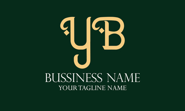 YB Y yb initial logo | initial based abstract modern minimal creative logo, vector template image. luxury logotype logo, real estate homie logo. typography logo. initials logo