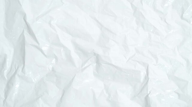 White Crumpled Plastic Texture Background, suitable for content, video editing, presentation,ads,etc.