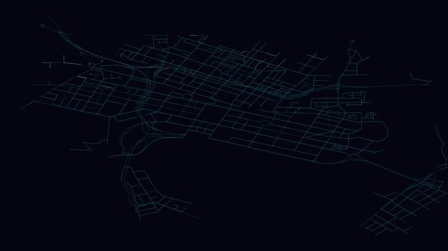 Perth, Australia, City Infrastructure Expansion Animation, Urban Visualization Technology