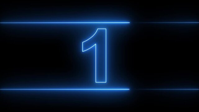 5 second countdown. Time counter number 5 to 0 second modern digital countdown timer ,5 seconds simple countdown timer. Dynamic 5s Countdown Engaging Timer Visuals for Events 4k video.