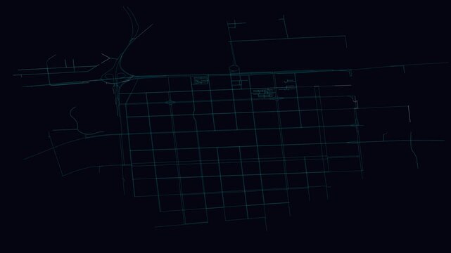 Luoyang, China, City Infrastructure Expansion Animation, Urban Visualization Technology