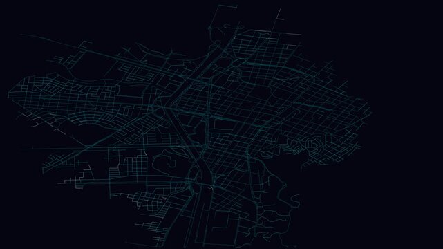 Medell&iacute;n, Colombia, City Infrastructure Expansion Animation, Urban Visualization Technology