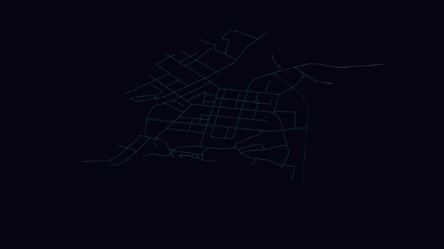 Lincang, China, City Infrastructure Expansion Animation, Urban Visualization Technology