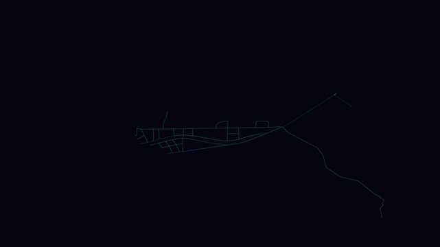 Lianshan, China, City Infrastructure Expansion Animation, Urban Visualization Technology