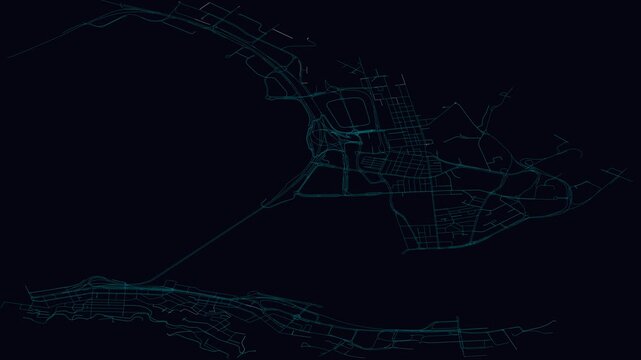 Kowloon, Hong Kong, City Infrastructure Expansion Animation, Urban Visualization Technology
