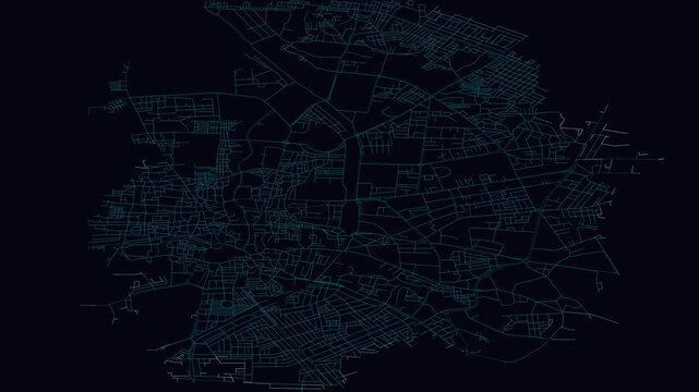 Indore, India, City Infrastructure Expansion Animation, Urban Visualization Technology