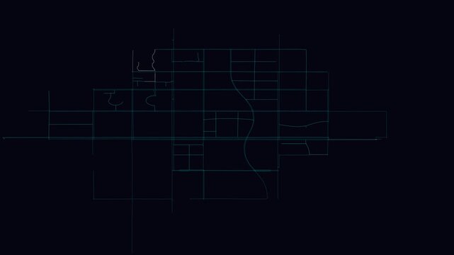 Huainan, China, City Infrastructure Expansion Animation, Urban Visualization Technology