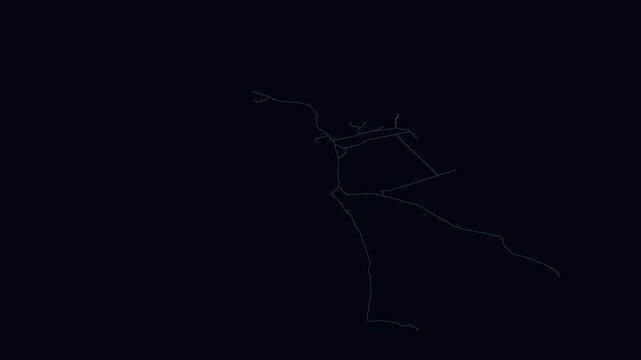 Hezhou, China, City Infrastructure Expansion Animation, Urban Visualization Technology