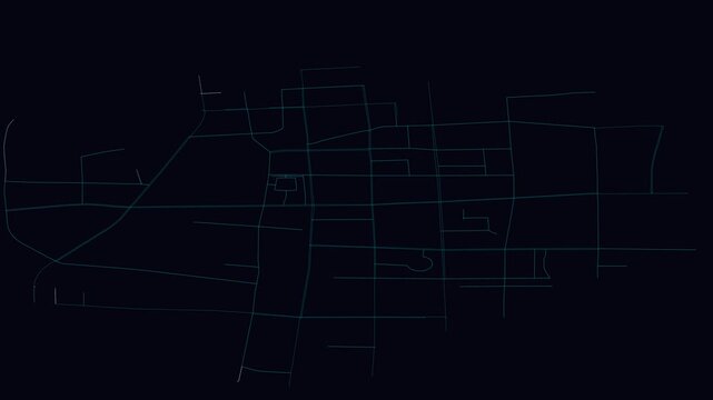 Huaibei, China, City Infrastructure Expansion Animation, Urban Visualization Technology
