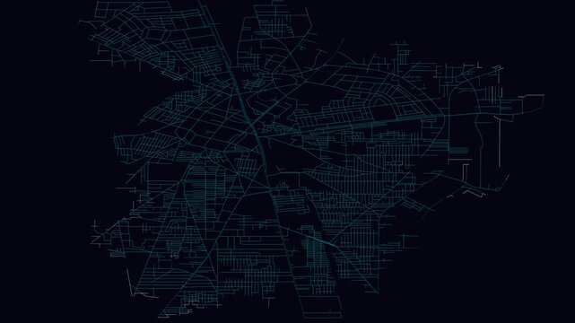 Gujranwala, Pakistan, City Infrastructure Expansion Animation, Urban Visualization Technology
