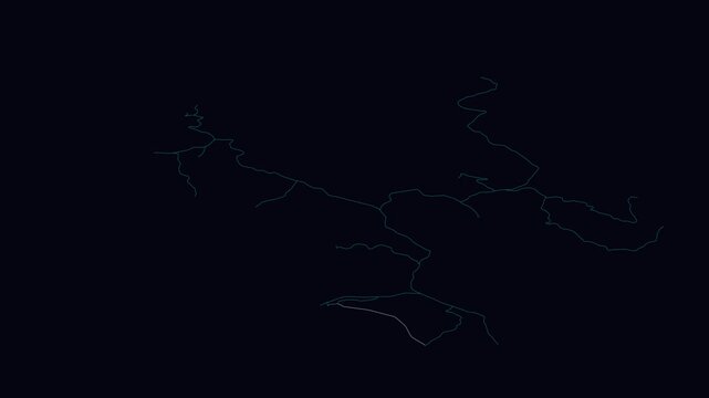 Guangyuan, China, City Infrastructure Expansion Animation, Urban Visualization Technology