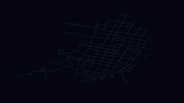 Baoshan, China, City Infrastructure Expansion Animation, Urban Visualization Technology