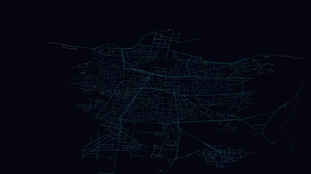Beirut, Lebanon, City Infrastructure Expansion Animation, Urban Visualization Technology