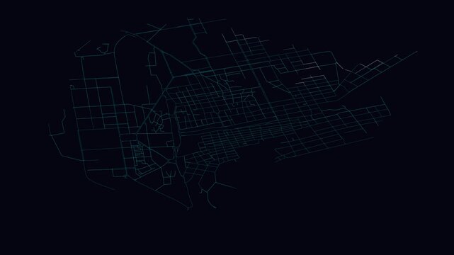 Baku, Azerbaijan, City Infrastructure Expansion Animation, Urban Visualization Technology