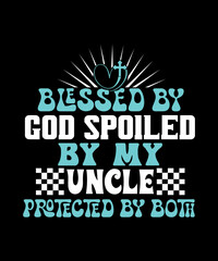 Obraz premium Blessed By God Svg Design
