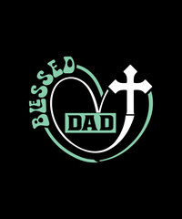 Fototapeta premium Blessed By God Svg Design