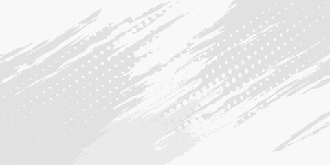 Obraz premium Dot white gray wave light technology texture background. Abstract big data digital concep