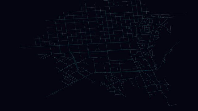 Almaty, Kazakhstan, City Infrastructure Expansion Animation, Urban Visualization Technology