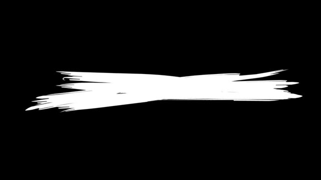 Abstract Scribble Lines Animation &ndash; Hand Drawn Energy FX on Black Background 4K