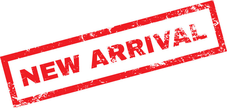 New arrival stamp on white background
