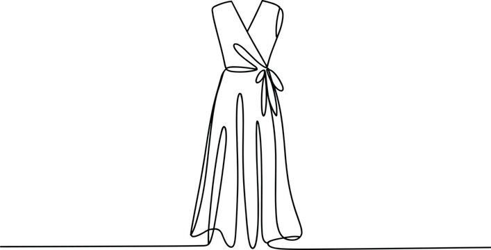 Black and white of a dress with lace and ruffles fashion clothing style