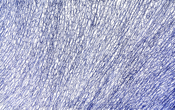 Blue ballpen hatch background, hand drawn hatching textured pattern