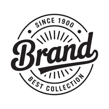 Vintage brand emblem with since 1900 and best collection text