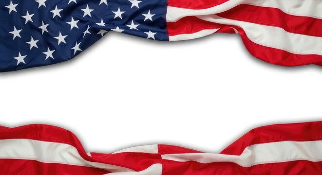 Celebrating flag day patriotic american flag border for national flag day observances