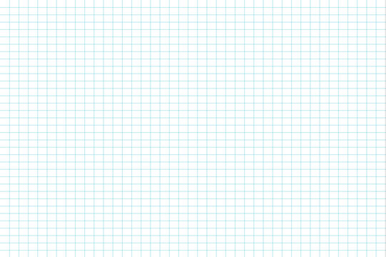 Seamless squared notebook pattern blue math grid texture on white paper for school backgrounds vector designs