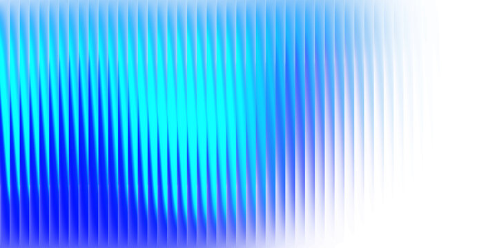 Futuristic glowing blue glass stripe gradient texture isolated on transparent background, Abstract geometric reflective ribbed glass pattern for modern digital design and wallpaper