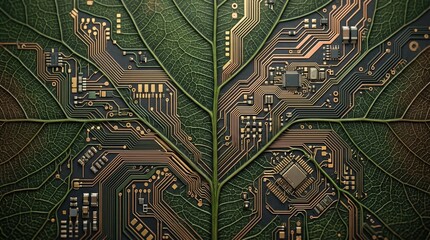Eco-Friendly Technology Nature Meets Circuitry
