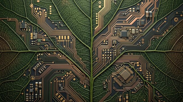 Eco-Friendly Technology Nature Meets Circuitry