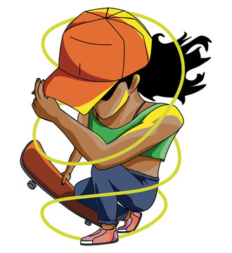 Skater Lia Conex&atilde;o Grafitte 