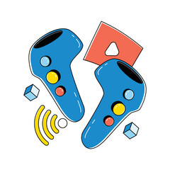 An icon design of vr motion controller  © Vectorslab