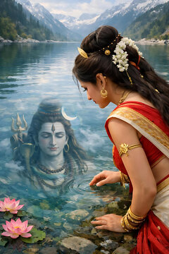 Mahashivratri honoring Shiv Shankar Mahadev Nilkanth Bholenath with Mata Parvati Shivshakti symbolizing divine love spiritual awakening and eternal connection