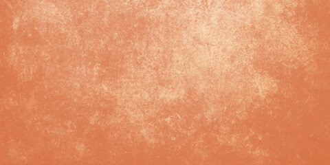 Fototapeta premium Abstract orange grunge texture background with distressed weathered plaster wall effect. Vintage brown wood texture background featuring a grungy aged surface with an antique pattern