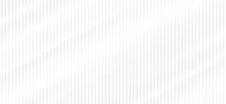 Transparent corrugated plastic ribbed glass background with abstract line patterns. 3D gradient light effects for retail windows or architectural panels. Vintage chrome reflections or polycarbonate.