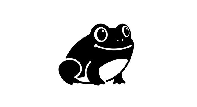 vector illustration of a frog