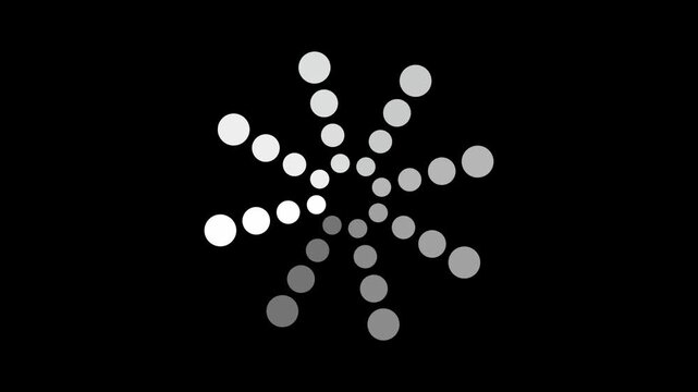 animated circle dots loading rotating gif video