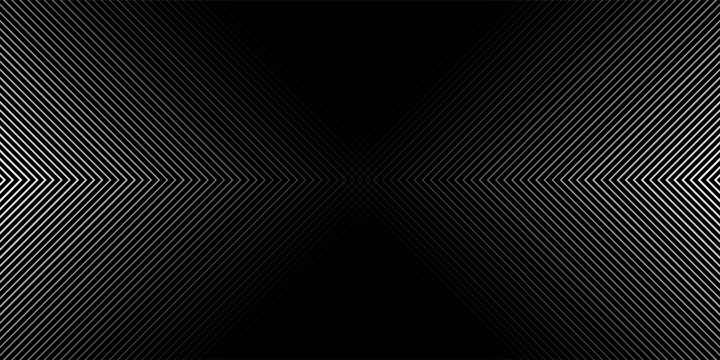 Linear arrow halftone background. Striped gradient triangle texture. Line arrows center pointing. Thin to thick repeating stripe backdrop for poster  cover  banner. Vector masculine sporty wallpaper